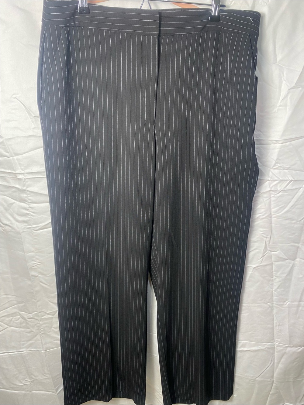 DKNY Black Pinstripe Trousers